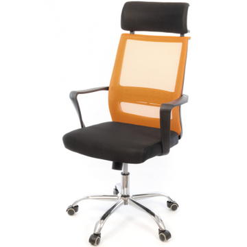 Офісне крісло Аклас Крокус CH TILT Black (Black Помаранчевий) (10047590)