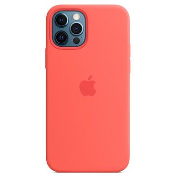 Чехол-накладка Apple iPhone 12 Pro Max Silicone Case with MagSafe - Pink Citrus (MHL93)