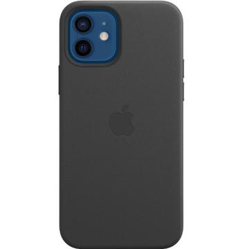 Чехол-накладка Apple iPhone 12 | 12 Pro Leather Case with MagSafe - Black (MHKG3)