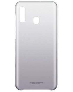 Чехол-накладка Samsung A205 Galaxy A20 Gradation Cover Black (EF-AA205CBEG)