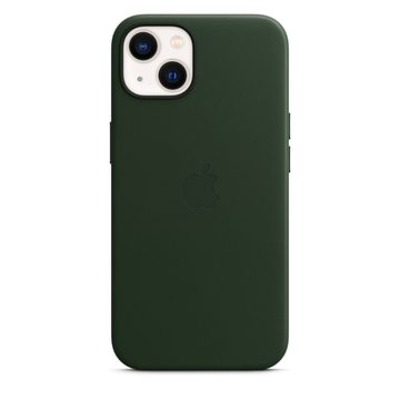 Чехол-накладка iPhone 13 Leather Case with MagSafe Sequoia Green Model A2702