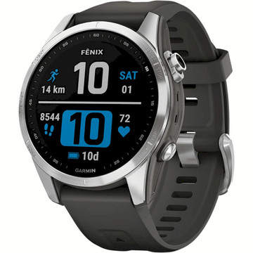 Смарт-годинник Garmin fenix 7S Stainless Steel Graphite Band GPS (010-02539-01)