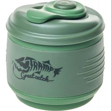 Посуд для відпочинку та туризму Tramp складана силіконова з кришкою 350ml oliva (TRC-082-green)