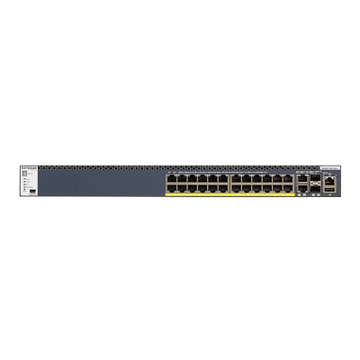 Комутатор Netgear M4300-28G-POE+ (GSM4328PA) 24x1GE PoE+ 2x10GE 2xSFP+ керо (GSM4328PA-100NES)