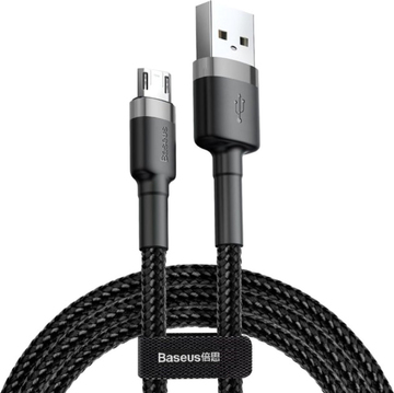 Кабель синхронизации Baseus Cafule Cable USB for Micro Gray/Black 3m (CAMKLF-HG1)
