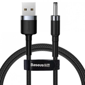 Кабель синхронізації Baseus USB to DC 3.5mm Cafule 1m Grey/Black (CADKLF-G1)