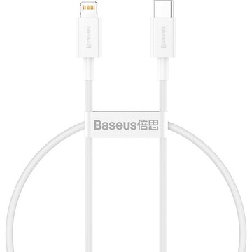 Кабель синхронізації Baseus Superior Series USB-C to iP PD 20W White 0.25m (CATLYS-02)