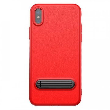 Чехол-накладка Baseus Happy Watching Supporting Case for iPhone X Red WIAPIPH8-LS09