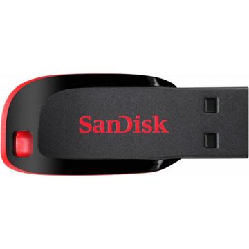 Карта памяти SanDisk 128 GB Cruzer Blade Black/Red (SDCZ50-128G-B350)