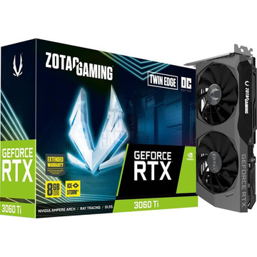 Відеокарта ZOTAC GeForce RTX3060 Ti 8GB GDDR6 Twin Edge OC GAMING LHR