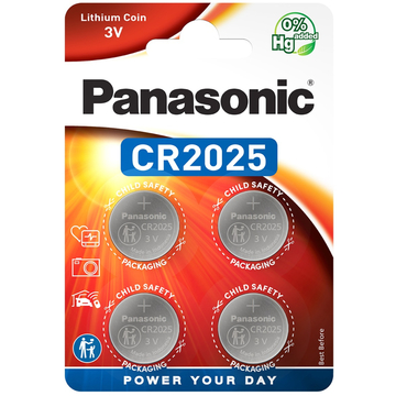 Батарейка Panasonic CR2025 4 шт.