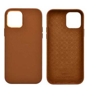 Чохол-накладка Wiwu Calfskin Series for iPhone 13 Brown