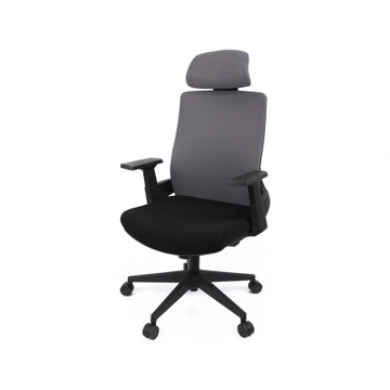 Офісне крісло Аклас Наос TILT Сірий (Сірий/Чорний) (10055397)