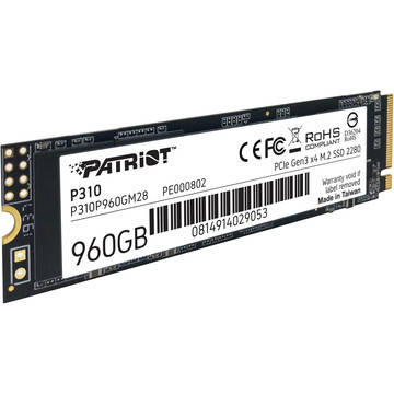 SSD накопитель Patriot 960GB PCIe 3.0 P310