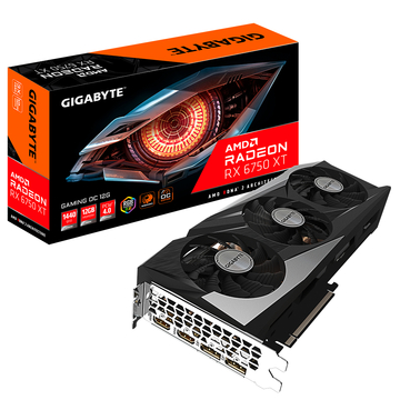 Видеокарта GIGABYTE AMD Radeon RX 6750 XT GAMING OC 12G