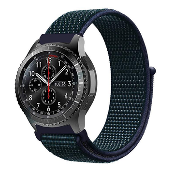 Ремінець для фітнес браслета BeCover Nylon Style for Samsung Galaxy Watch 46mm/Watch 3 45mm/Gear S3 Classic/Gear S3 Frontier Blue-Green (705868)