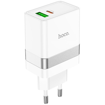 Зарядное устройство Hoco N21 (PD/30W/QC3.0) 1Type-C+1USB/3,0A White