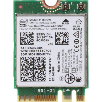 Маршрутизатор Intel  Wireless-AC 802.11AC+BT4.2 AC3165