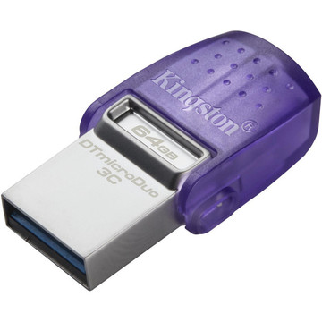Флеш память USB Kingston 64 GB DataTraveler microDuo 3C (DTDUO3CG3/64GB)