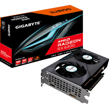 Видеокарта GIGABYTE Radeon RX 6400 EAGLE 4G (GV-R64EAGLE-4GD)