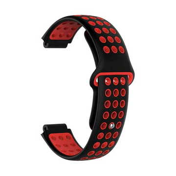 Ремешок для фитнес браслета Garmin Universal 16 Nike-style Silicone Band Black/Red (U16-NSSB-BKRD)