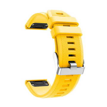 Ремешок для фитнес браслета Garmin QuickFit 22 Dots Silicone Band Yellow (QF22-DTSB-YEL)