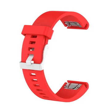 Ремінець для фітнес браслета Garmin QuickFit 20 Smooth Silicone Band Red (QF20-SMSB-RED)