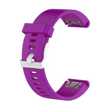 Ремешок для фитнес браслета Garmin QuickFit 20 Smooth Silicone Band Purple (QF20-SMSB-PURP)