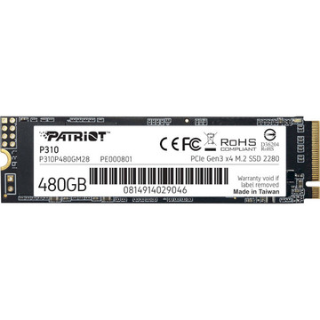 SSD накопитель Patriot 480GB PCIe 3.0 P310