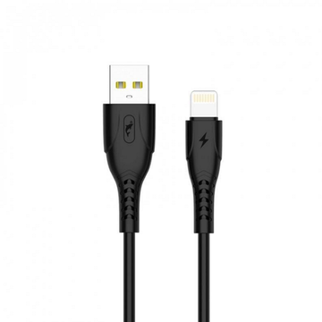 Кабель USB SkyDolphin S08L USB - Lightning 1м Black (USB-000561)