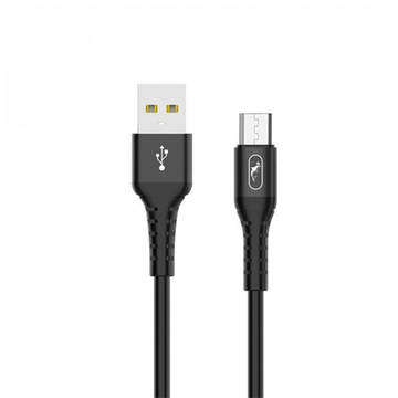 Кабель USB SkyDolphin S05V TPE Frost Line USB - microUSB 1м Black (USB-000553)