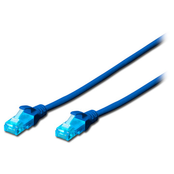 Патч-корд ASSMANN CAT 5e U-UTP ПВХ AWG 26/7 05 м Blue DK-1512-005/B DIGITUS