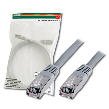 Патч-корд ASSMANN CAT 5e F-UTP Cu PVC AWG 26/7 1 м Gray DK-1521-010 DIGITUS