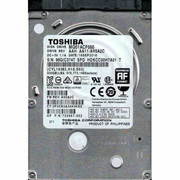 Жорсткий диск Toshiba 500GB 7200rpm (MQ01ACF050R)