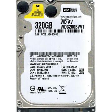 Жорсткий диск Western Digital 320GB 5400rpm 8MB (WD3200BVVT)