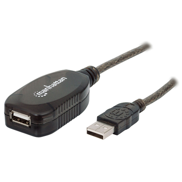 Кабель USB Manhattan USB 2.0 AM-AF 10m (150248)