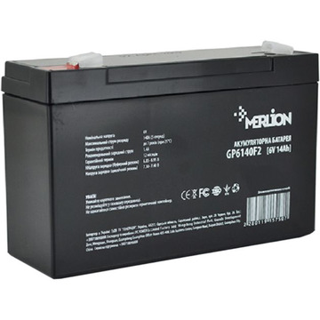 Акумуляторна батарея для ДБЖ Merlion 6V 14AH (GP6140F2/15750)
