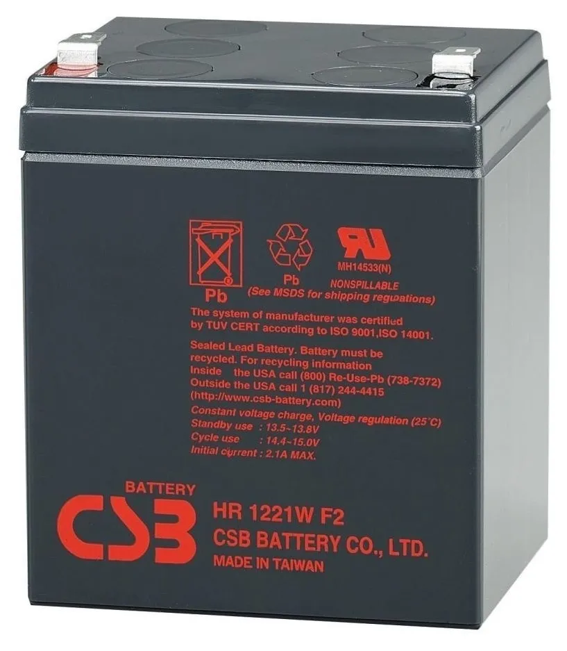 Акумуляторна батарея для ДБЖ CSB 12V 5AH AGM (HR1221WF2/04409) 