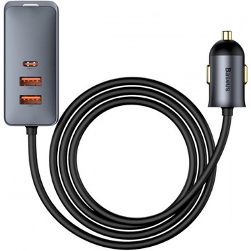 Зарядний пристрій Share Together PPS  with extension cord 120W 2U+2C Gray