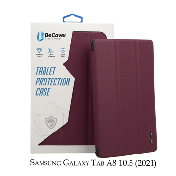 Обложка BeCover Smart For Samsung Galaxy Tab A8 SM-X200/SM-X205 Red Wine (707268)