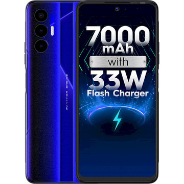 Смартфон TECNO POVA-3 (LF7n) 6/128Gb NFC 2SIM Electric Blue