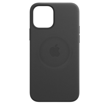 Чехол-накладка Apple iPhone 12 Pro Max Leather Case with MagSafe - Black (MHKM3)