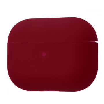 Аксесуар для навушників Airpods Pro Silicone Case Slim Bordo