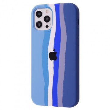 Чехол-накладка Rainbow iPhone 11 Pro Max Silicone Case Blue
