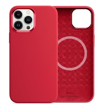 Чехол-накладка Wiwu iPhone 13 Pro Max Silicone Magneticl Series Case Red