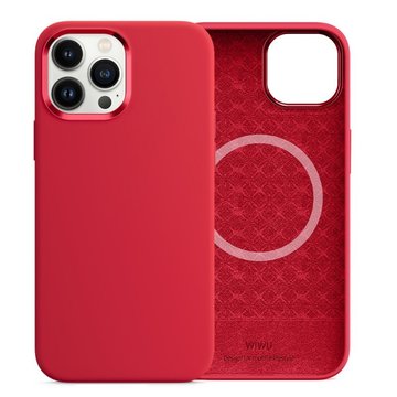 Чехол-накладка Wiwu iPhone 13 Pro Silicone Magneticl Series Case Red
