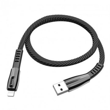 Кабель синхронізації Hoco U70 USB-Lightning Cable 1.2m Dark grey