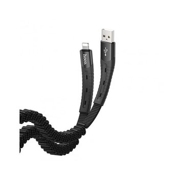 Кабель синхронізації Hoco U78 USB-Lightning Cable 1.2m Black
