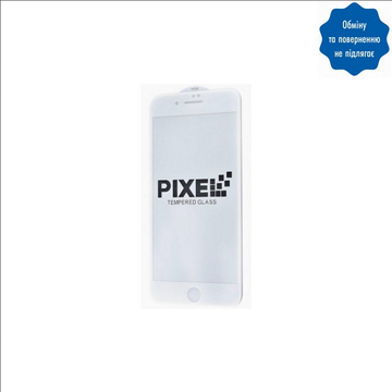 Захисне скло Pixel Full Screen iPhone 7+/8+ White
