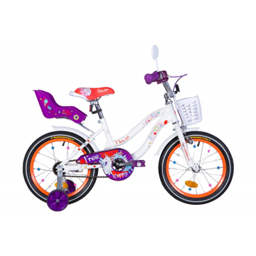Велосипед Formula 20" Flower Premium рама-13" 2021 White/Orange (OPS-FRK-20-134)